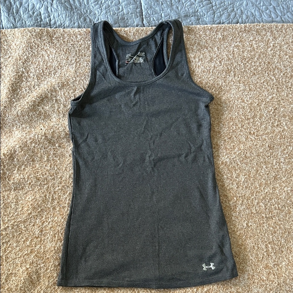 Under Armour Women's Dark Gray Racerback Athletic Tank